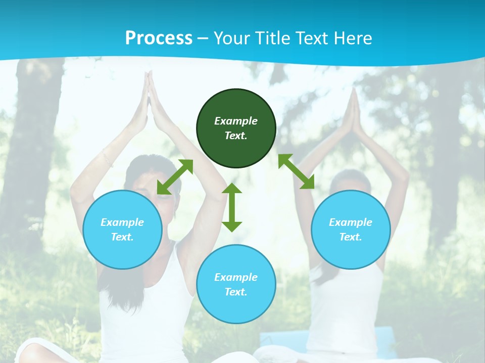 Woman Relaxation Balance PowerPoint Template