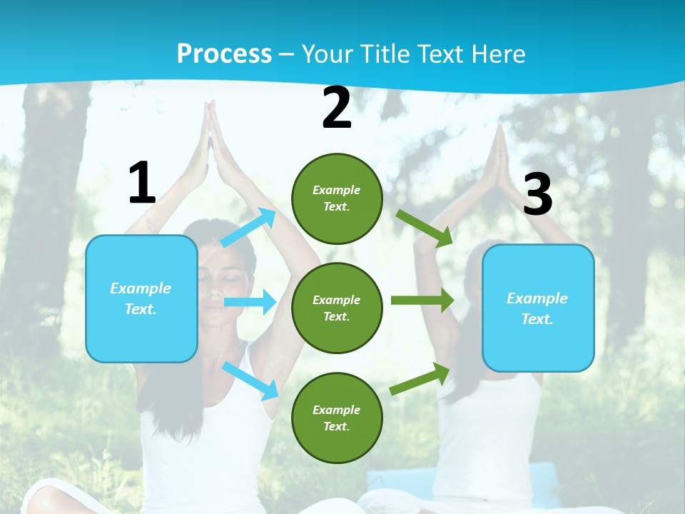 Woman Relaxation Balance PowerPoint Template