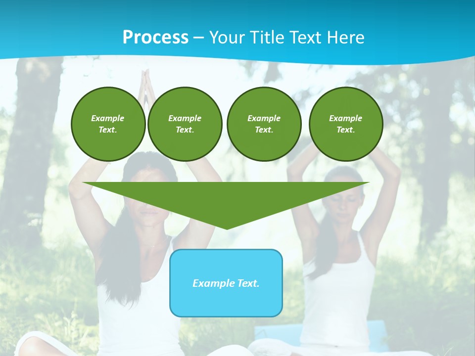 Woman Relaxation Balance PowerPoint Template