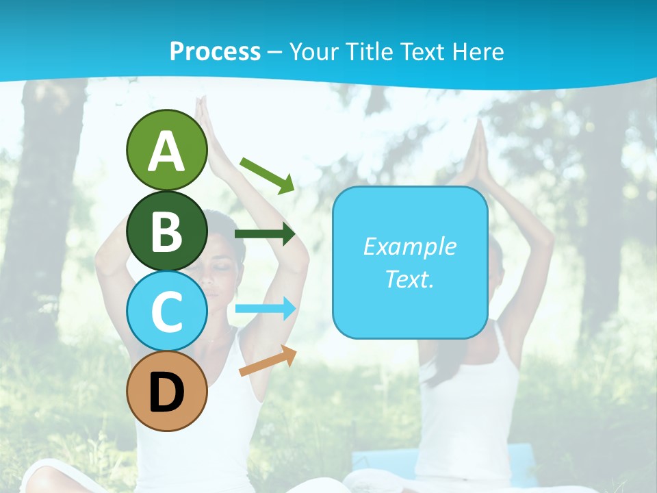 Woman Relaxation Balance PowerPoint Template