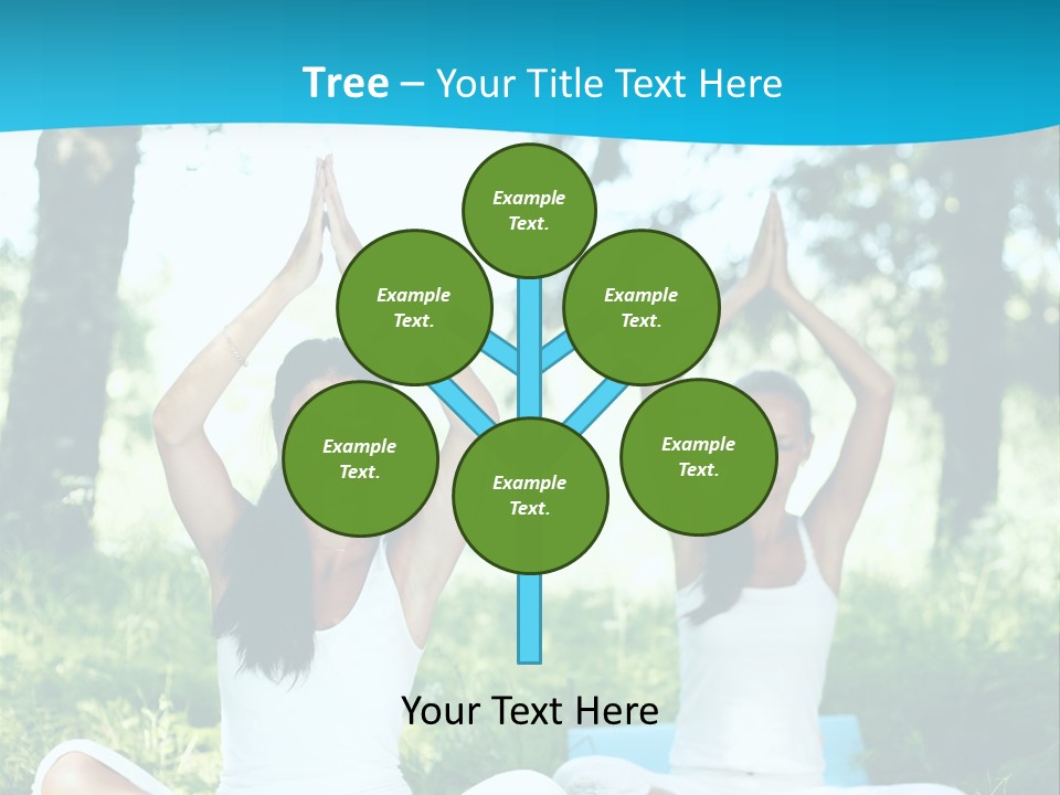 Woman Relaxation Balance PowerPoint Template