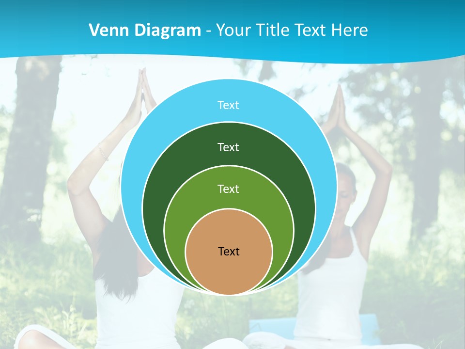 Woman Relaxation Balance PowerPoint Template