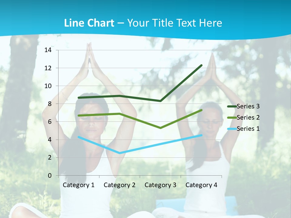 Woman Relaxation Balance PowerPoint Template