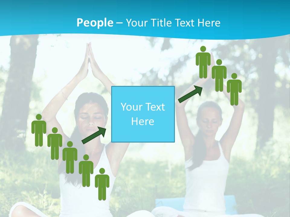 Woman Relaxation Balance PowerPoint Template