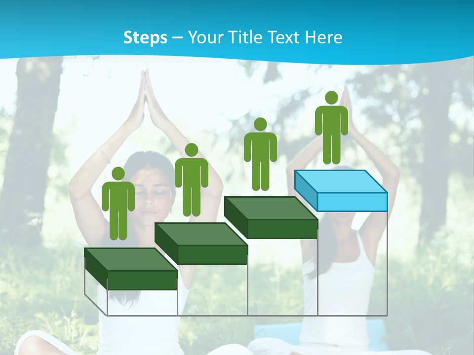 Woman Relaxation Balance PowerPoint Template