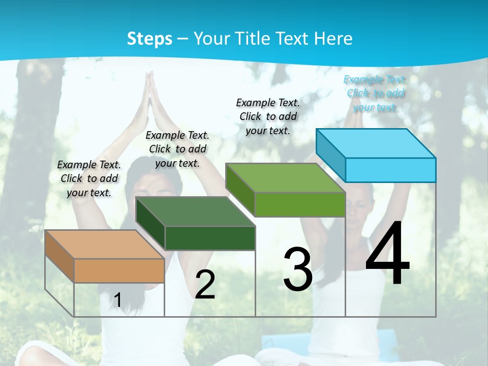 Woman Relaxation Balance PowerPoint Template