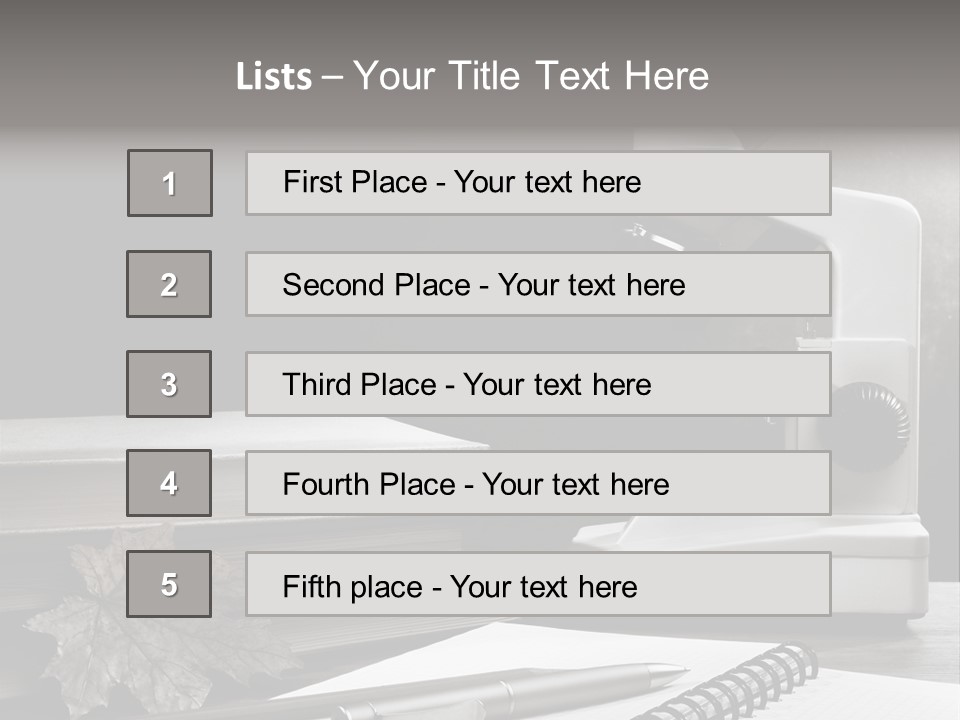 Stack Board Instrument PowerPoint Template
