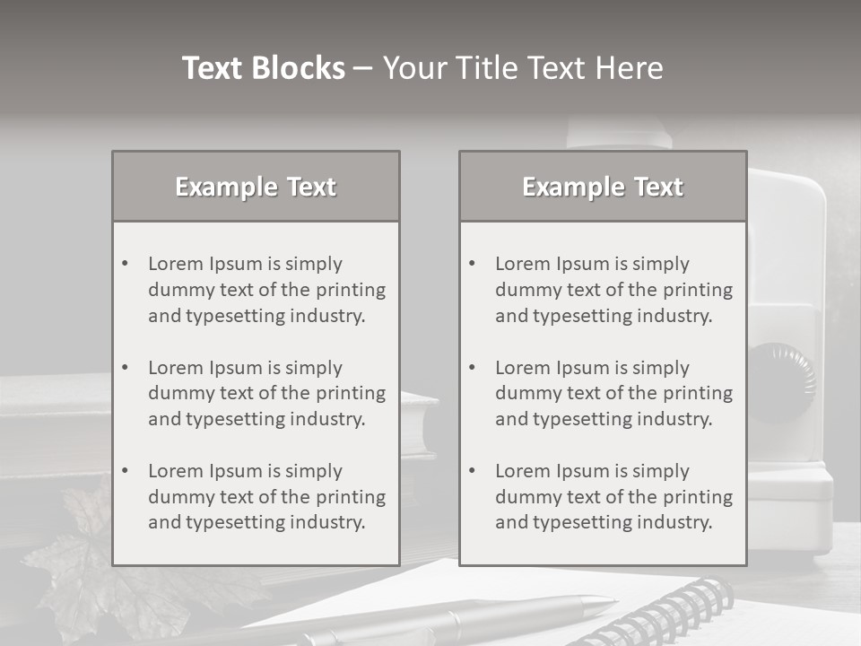 Stack Board Instrument PowerPoint Template