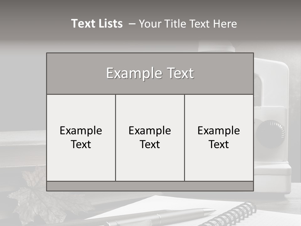 Stack Board Instrument PowerPoint Template