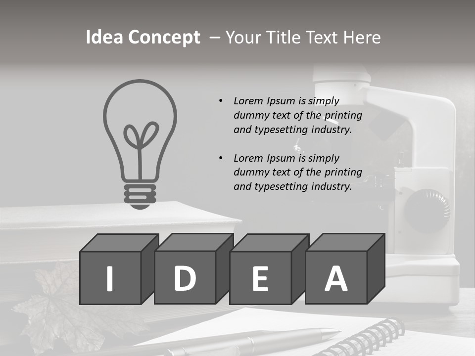 Stack Board Instrument PowerPoint Template
