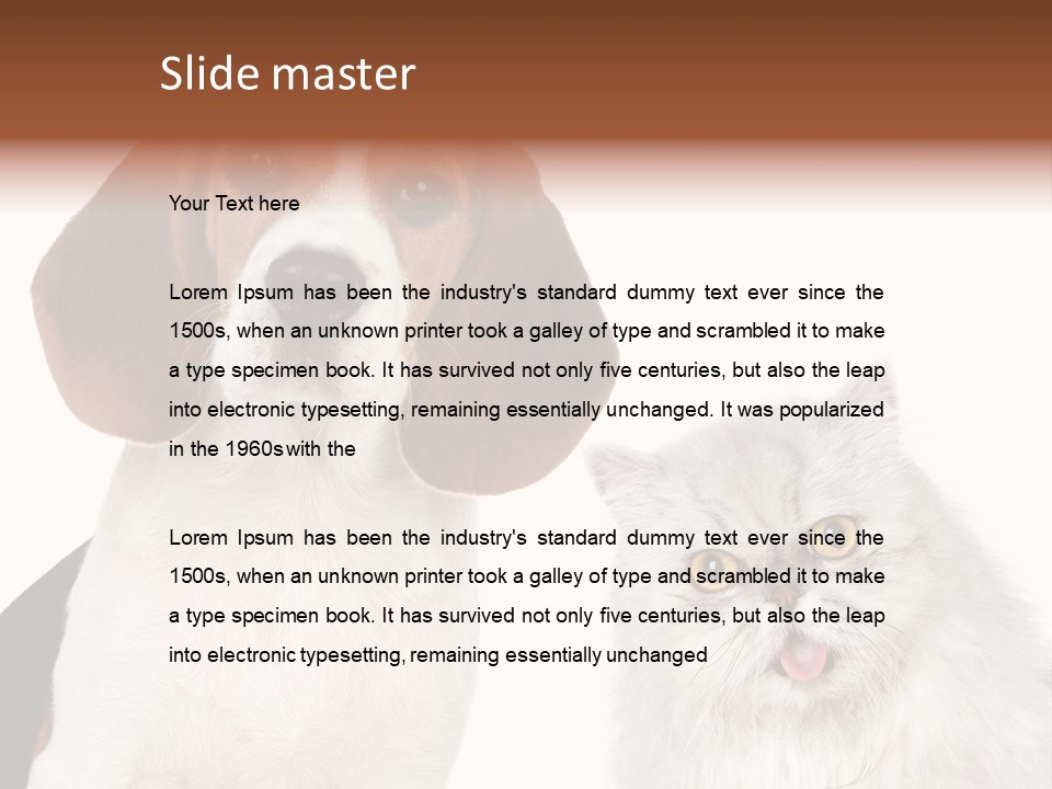 Animals Pretty Pet PowerPoint Template