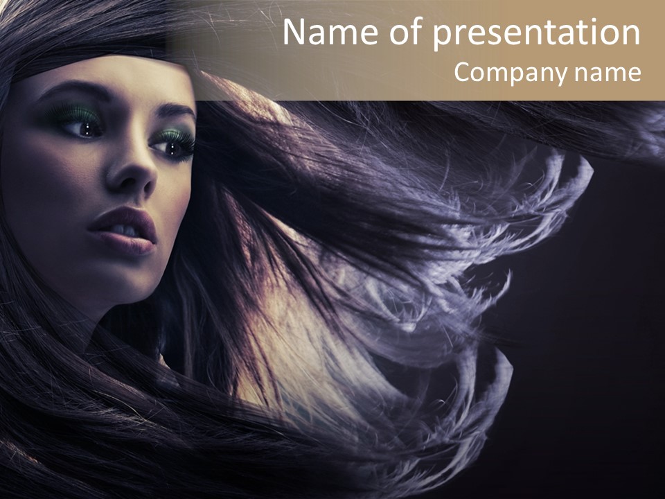 Candid Girl Fashion PowerPoint Template