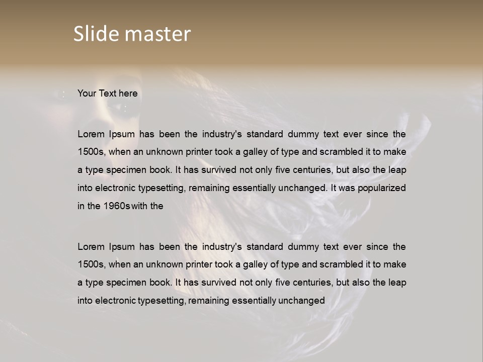 Candid Girl Fashion PowerPoint Template