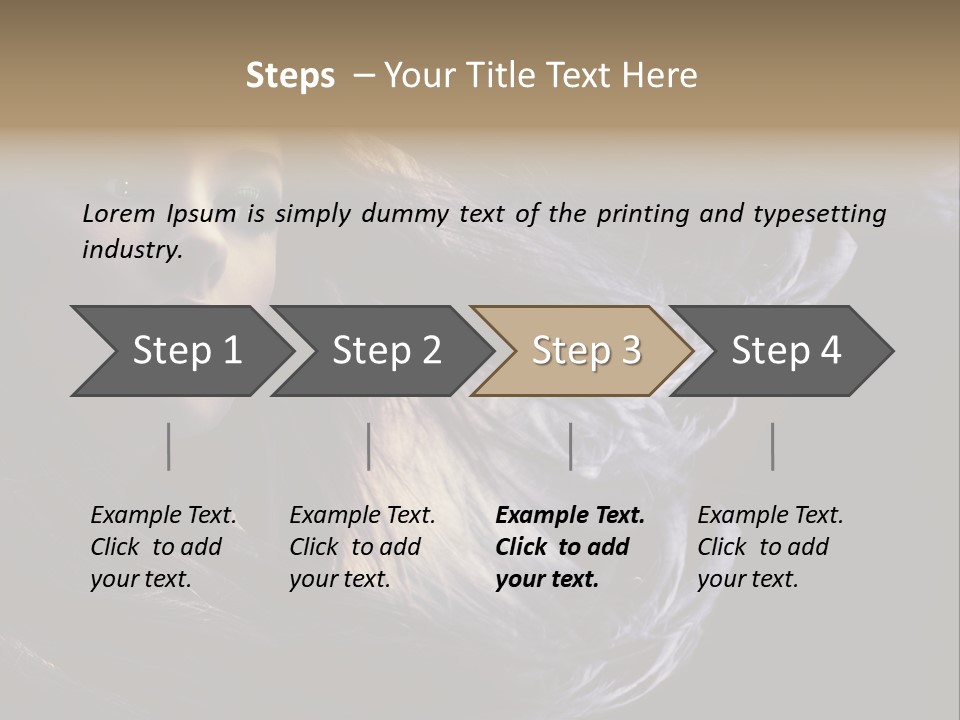 Candid Girl Fashion PowerPoint Template