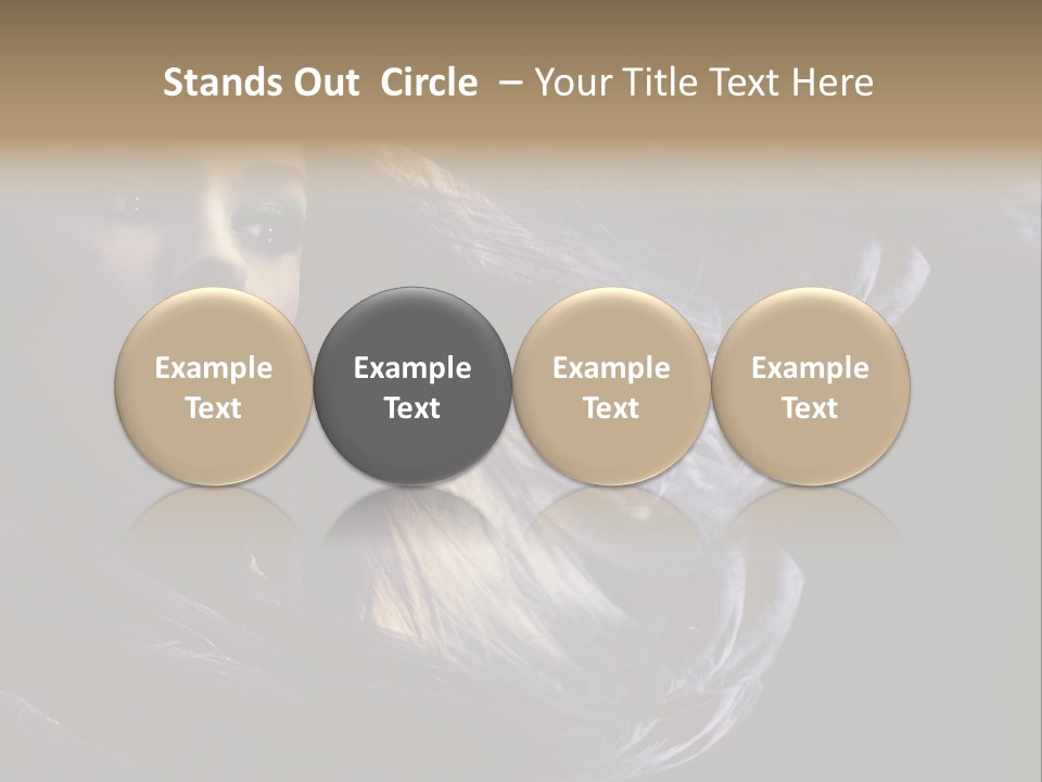 Candid Girl Fashion PowerPoint Template