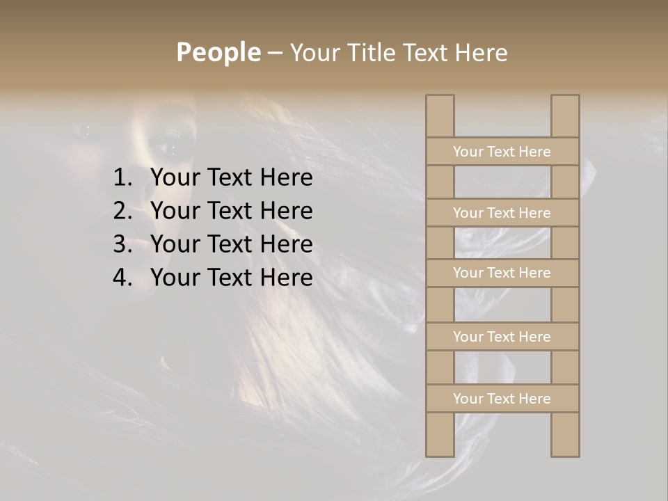 Candid Girl Fashion PowerPoint Template