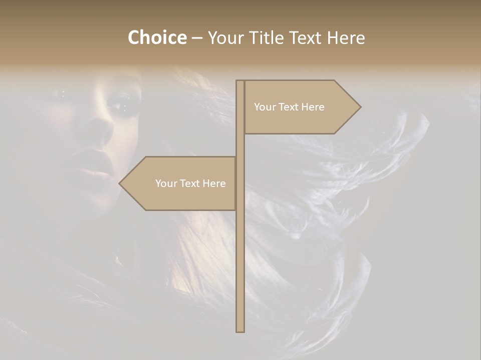 Candid Girl Fashion PowerPoint Template