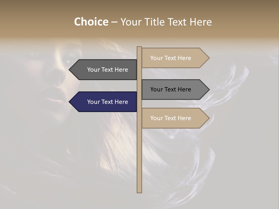 Candid Girl Fashion PowerPoint Template