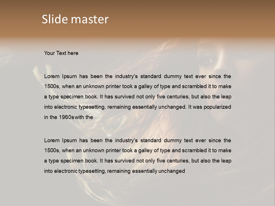 Nude Eyes Cute PowerPoint Template