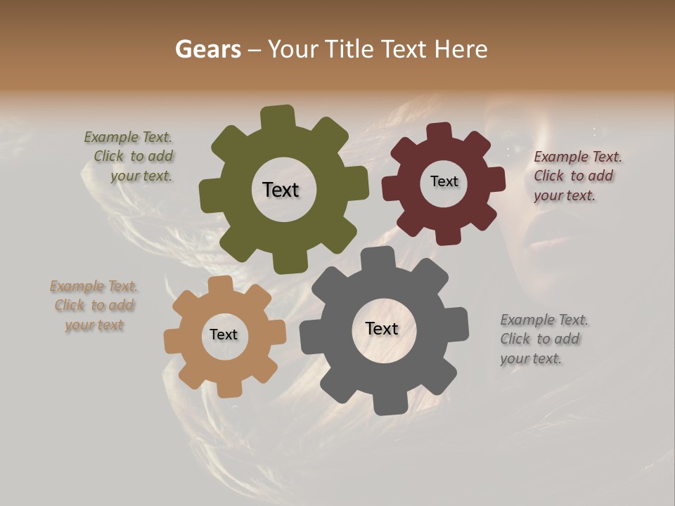 Nude Eyes Cute PowerPoint Template