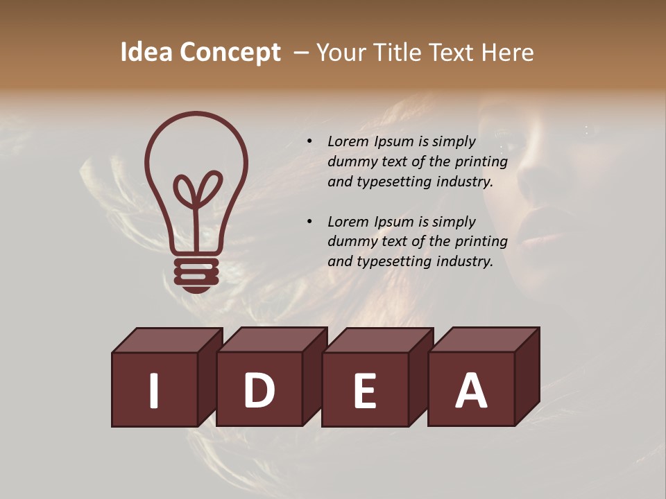 Nude Eyes Cute PowerPoint Template