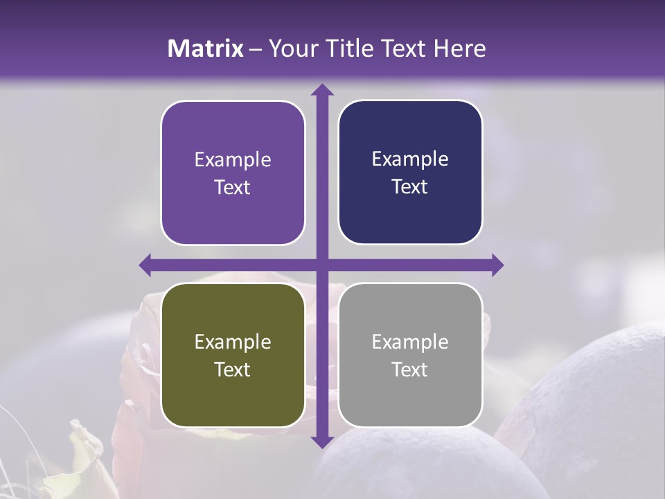 Vertically Dyed Blossomed PowerPoint Template
