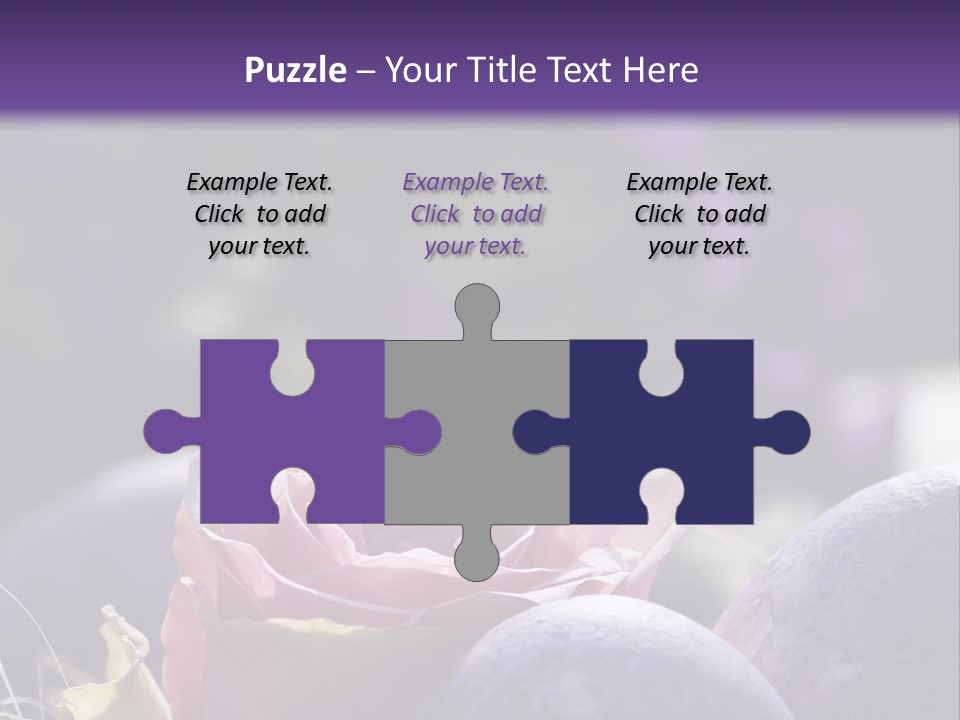 Vertically Dyed Blossomed PowerPoint Template