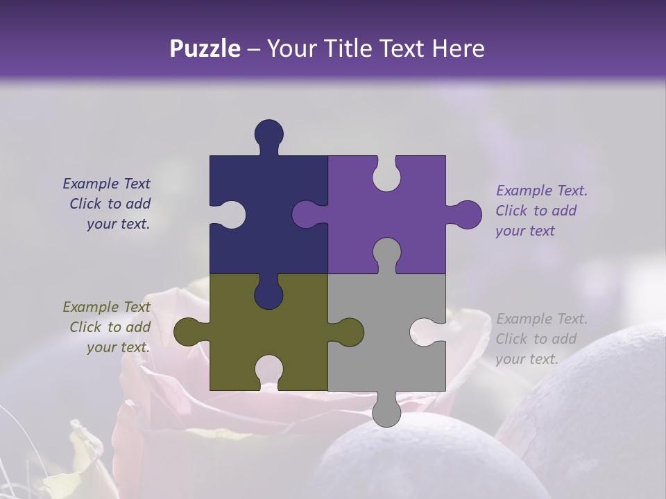 Vertically Dyed Blossomed PowerPoint Template