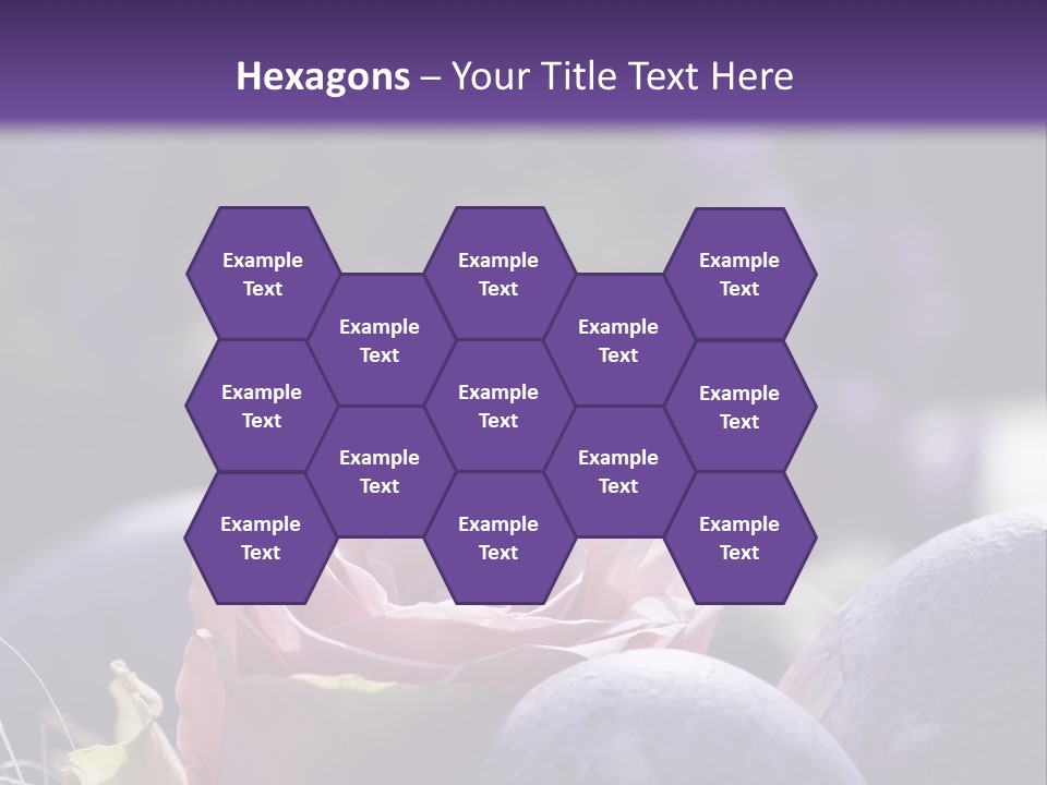 Vertically Dyed Blossomed PowerPoint Template