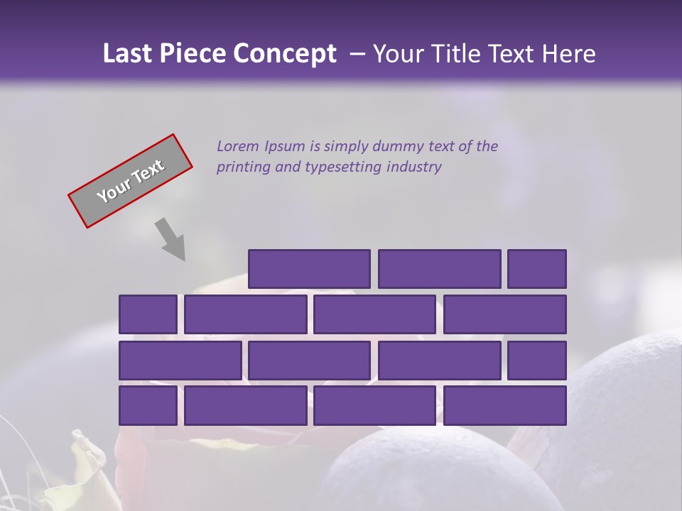 Vertically Dyed Blossomed PowerPoint Template