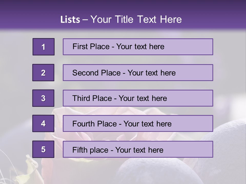 Vertically Dyed Blossomed PowerPoint Template