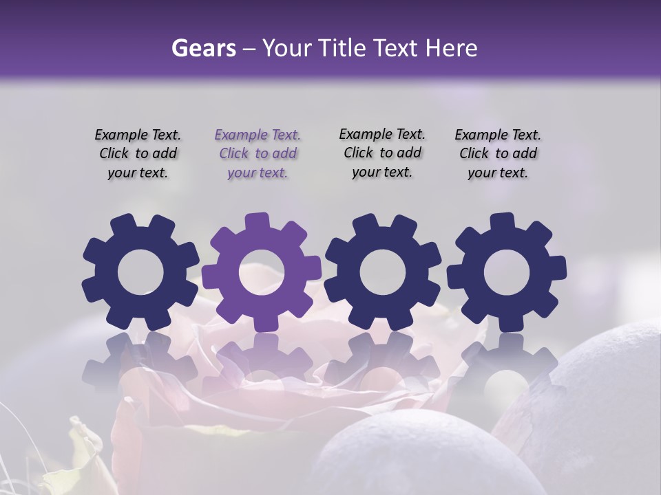 Vertically Dyed Blossomed PowerPoint Template