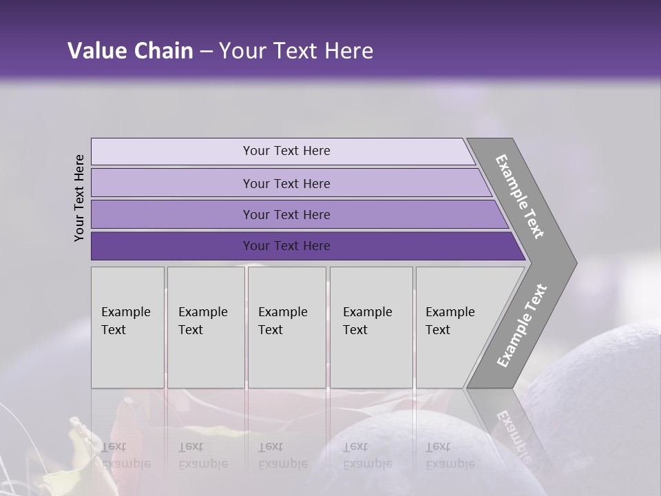 Vertically Dyed Blossomed PowerPoint Template