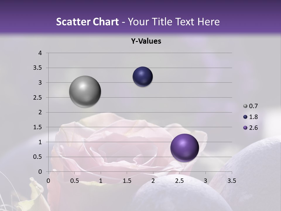 Vertically Dyed Blossomed PowerPoint Template