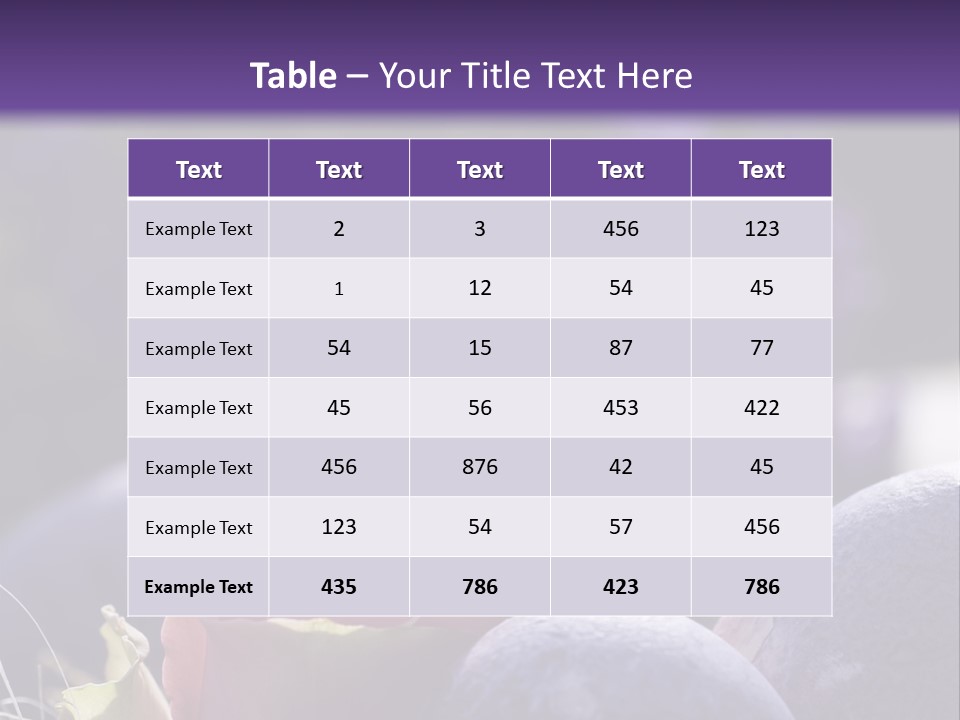 Vertically Dyed Blossomed PowerPoint Template