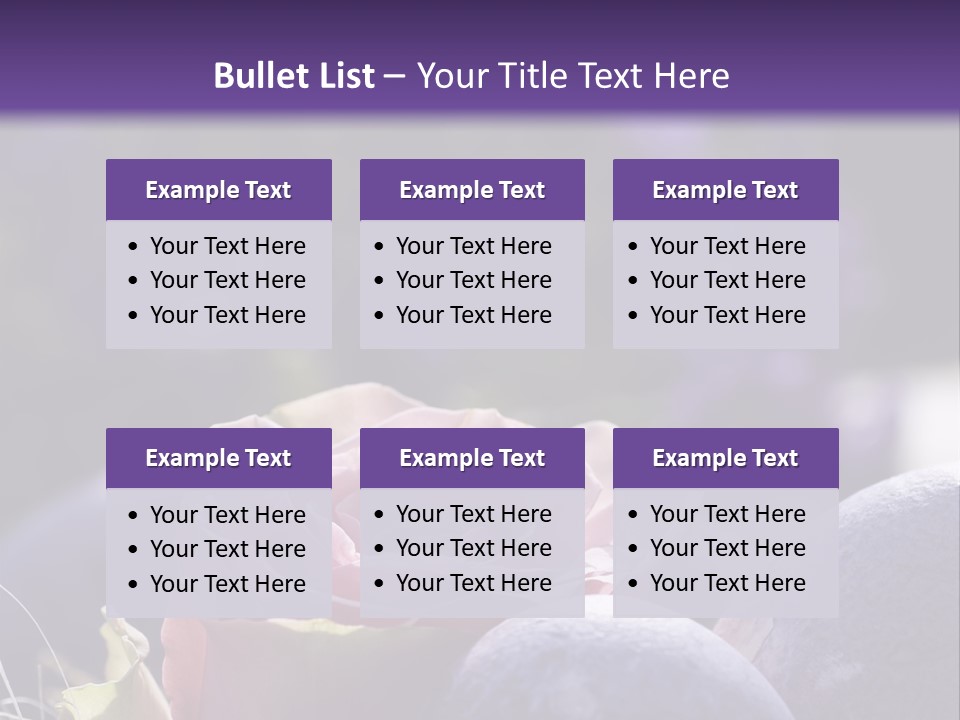 Vertically Dyed Blossomed PowerPoint Template