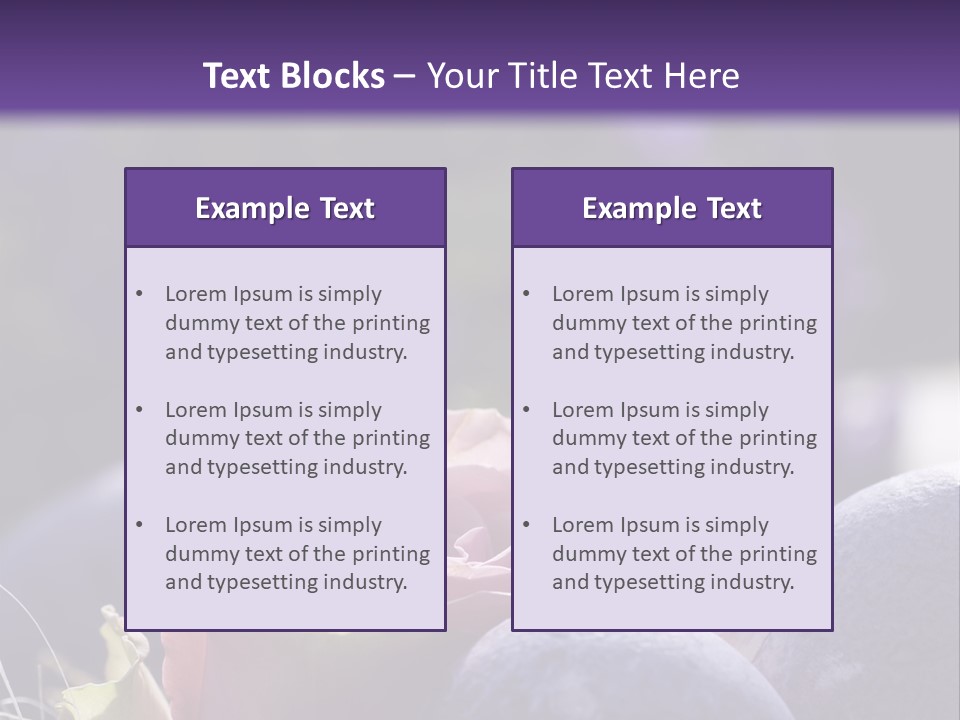 Vertically Dyed Blossomed PowerPoint Template