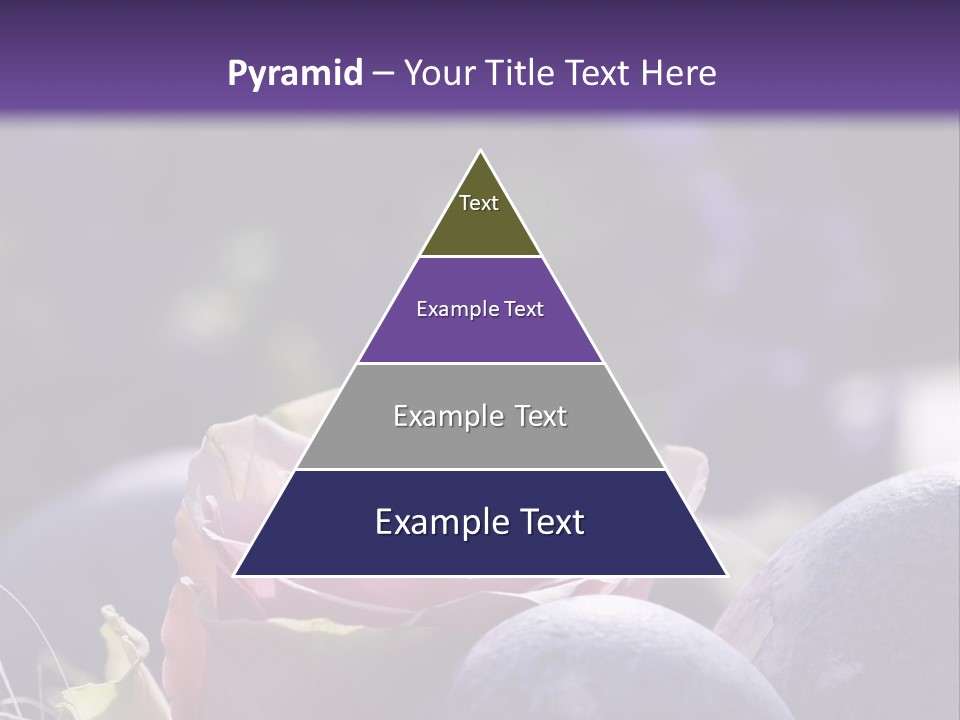 Vertically Dyed Blossomed PowerPoint Template