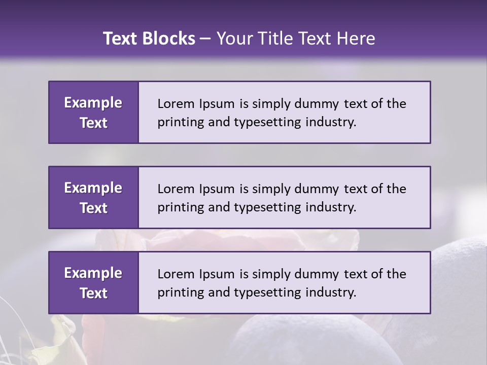 Vertically Dyed Blossomed PowerPoint Template