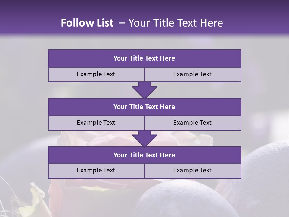 Vertically Dyed Blossomed PowerPoint Template