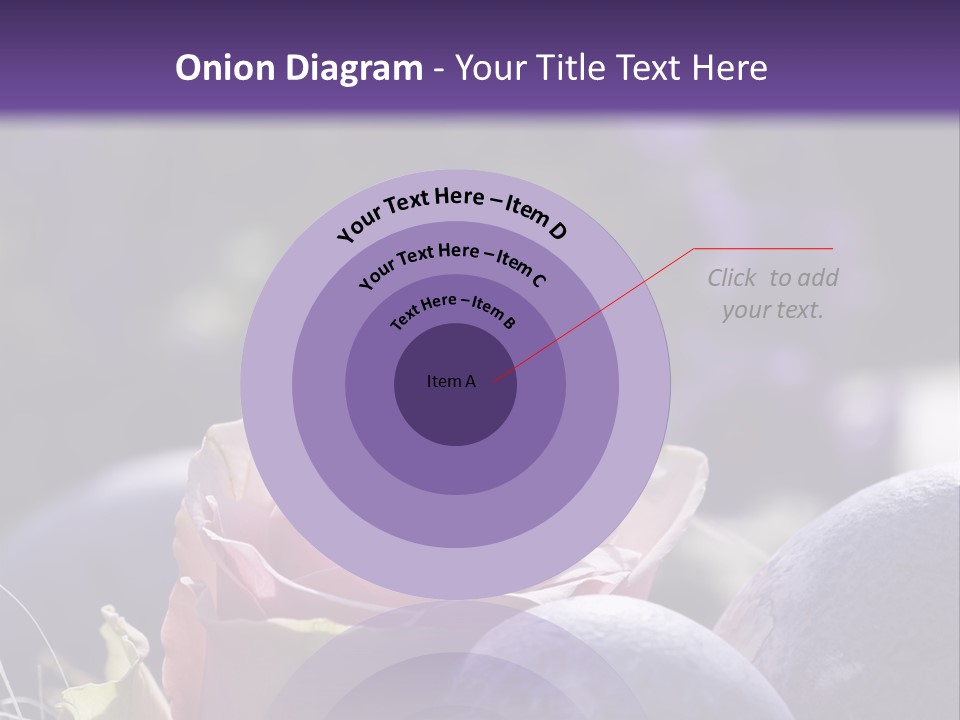 Vertically Dyed Blossomed PowerPoint Template