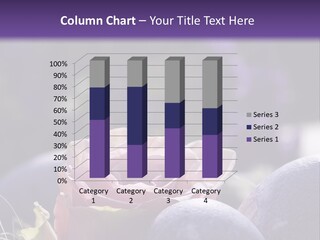 Vertically Dyed Blossomed PowerPoint Template