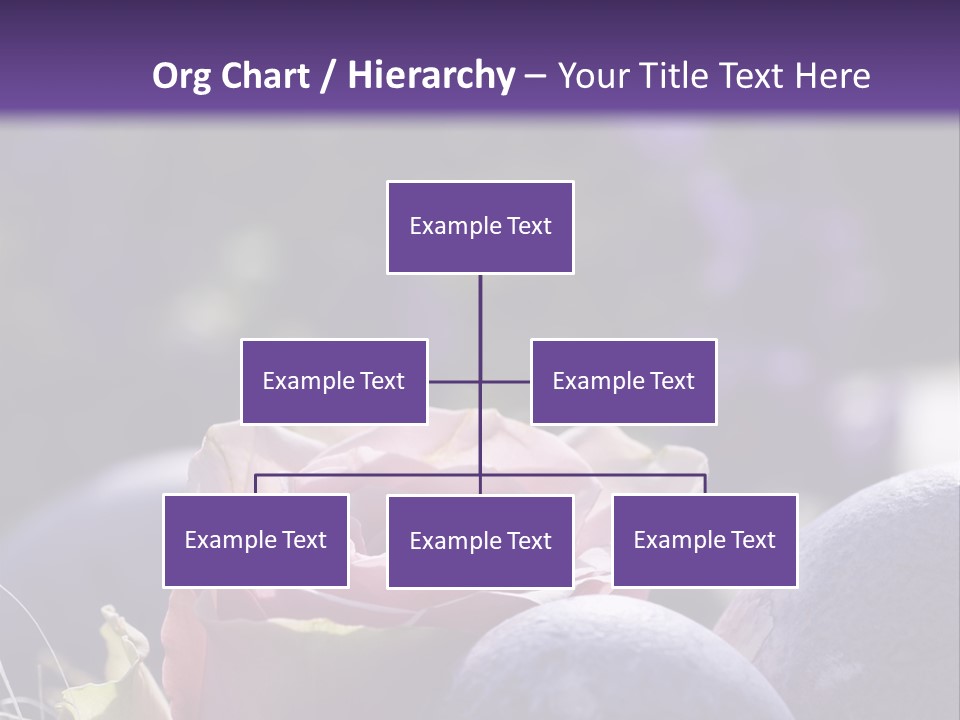 Vertically Dyed Blossomed PowerPoint Template
