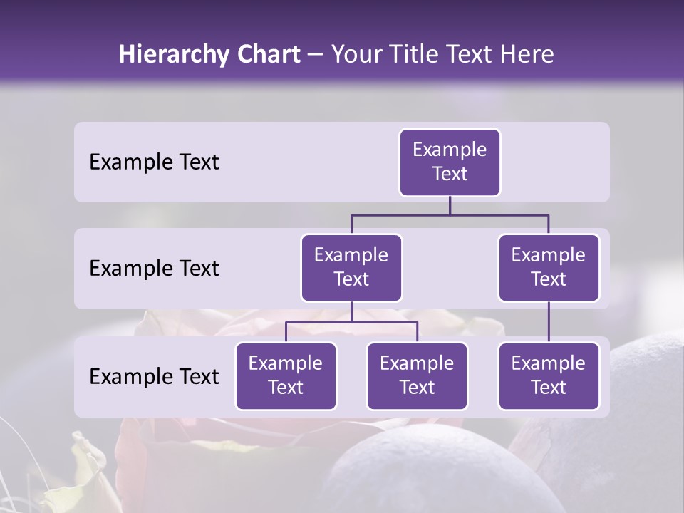 Vertically Dyed Blossomed PowerPoint Template