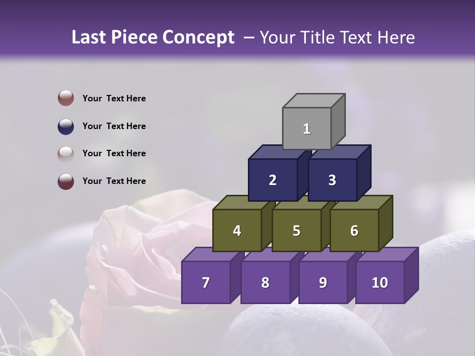 Vertically Dyed Blossomed PowerPoint Template