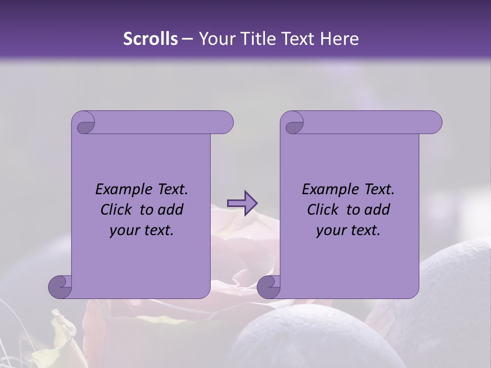 Vertically Dyed Blossomed PowerPoint Template