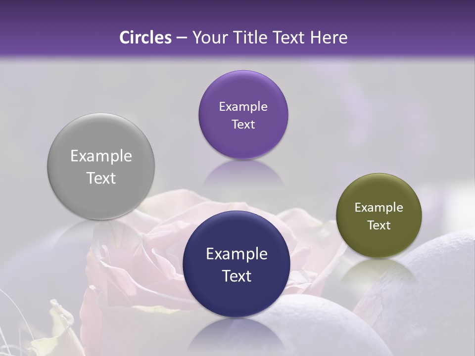 Vertically Dyed Blossomed PowerPoint Template