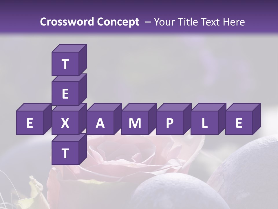 Vertically Dyed Blossomed PowerPoint Template