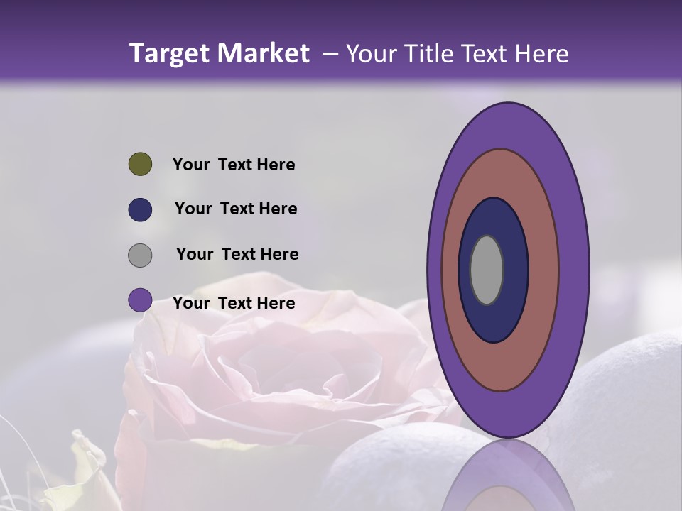 Vertically Dyed Blossomed PowerPoint Template