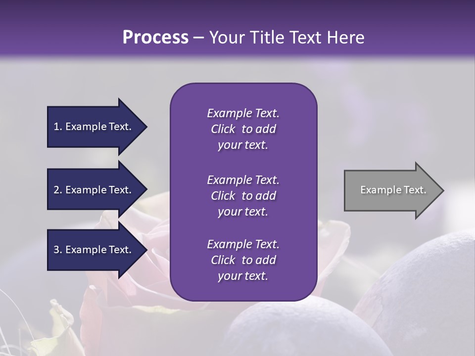 Vertically Dyed Blossomed PowerPoint Template